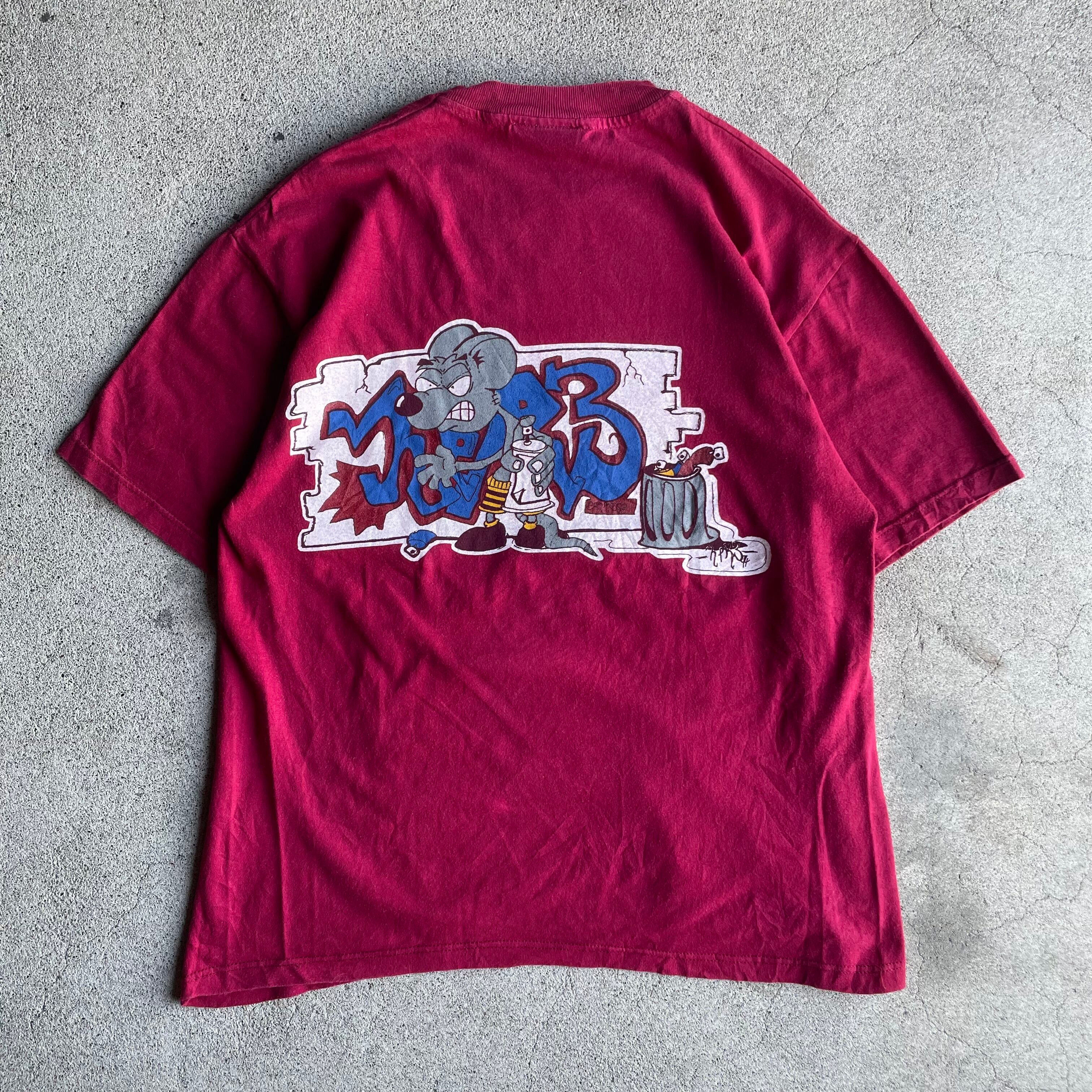 "00's short cut print t"