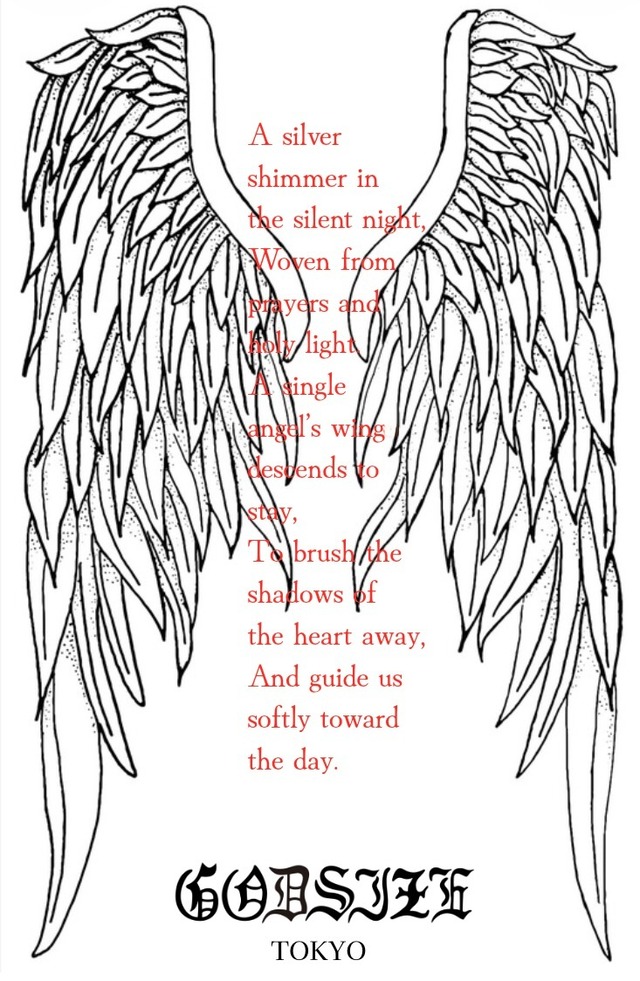 GODSIZE 2026 ANGEL'S WINGS STICKER / ゴッドサイズ 2026 エンジェル・ウイング ステッカー