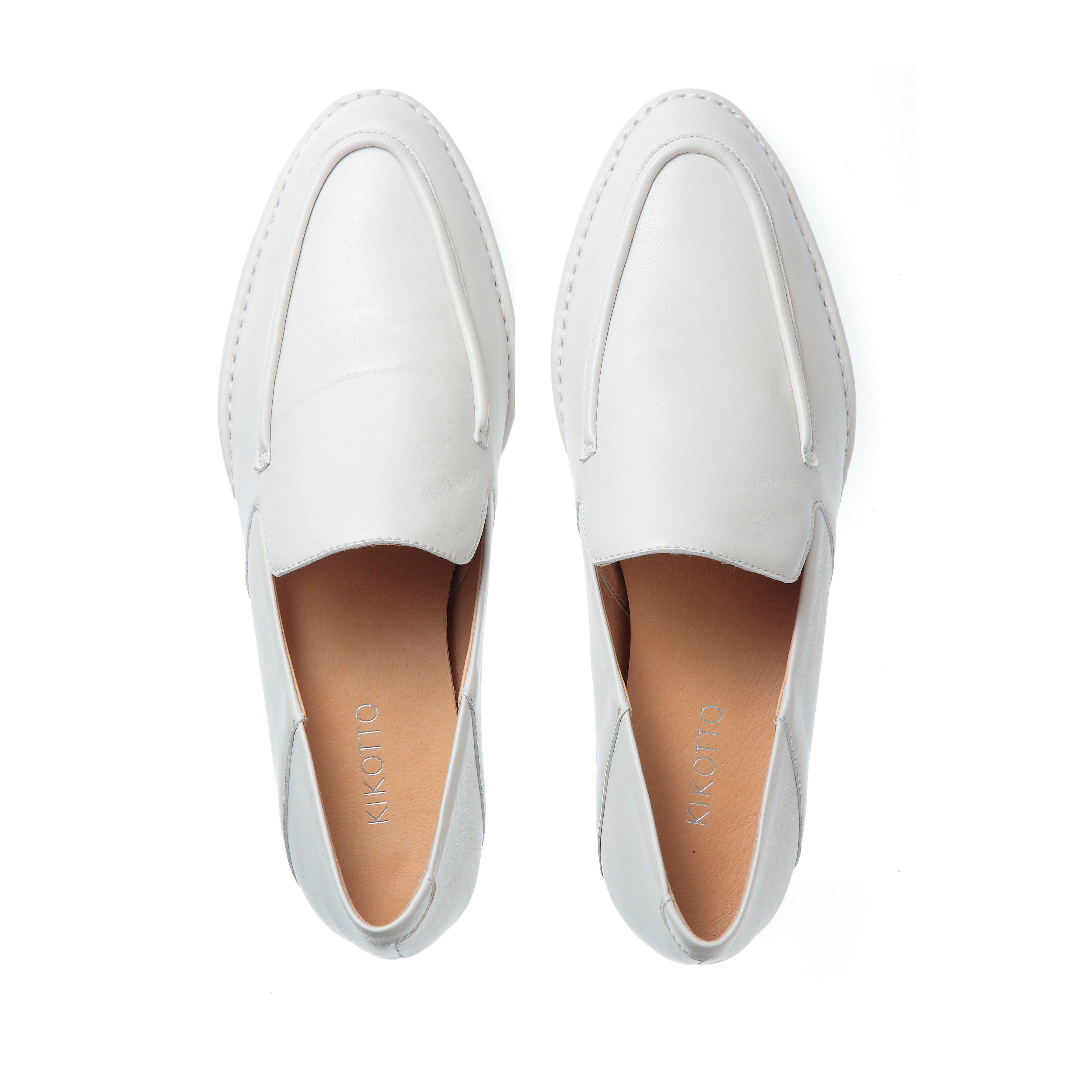 Almond Leather Loafer(ライトグレー) | TINT TINT & KIKOTTO