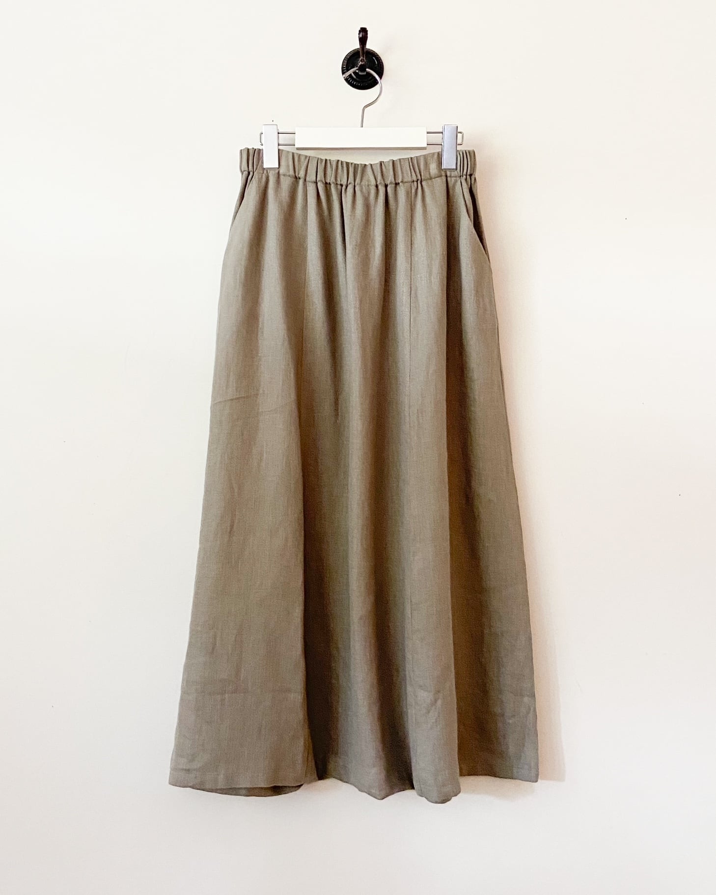 evam eva リネンサルエルパンツ　linen sarrouel pants