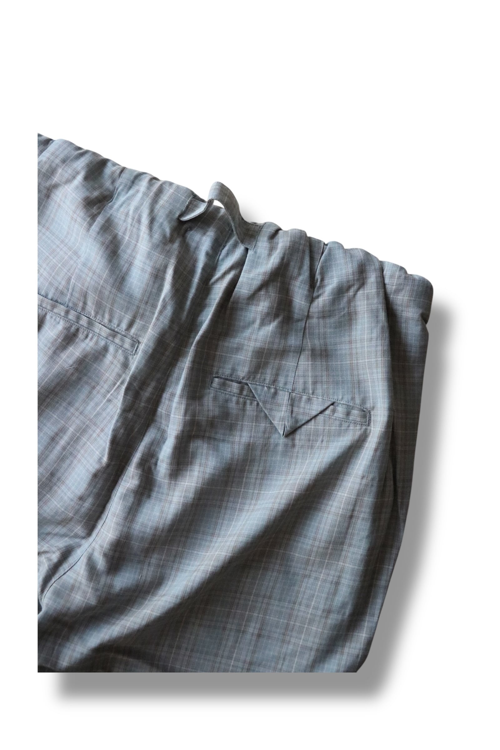 Ancellm -AGING CHECK BELT-LESS SLACKS- / ANC-PT104 / アンセルム