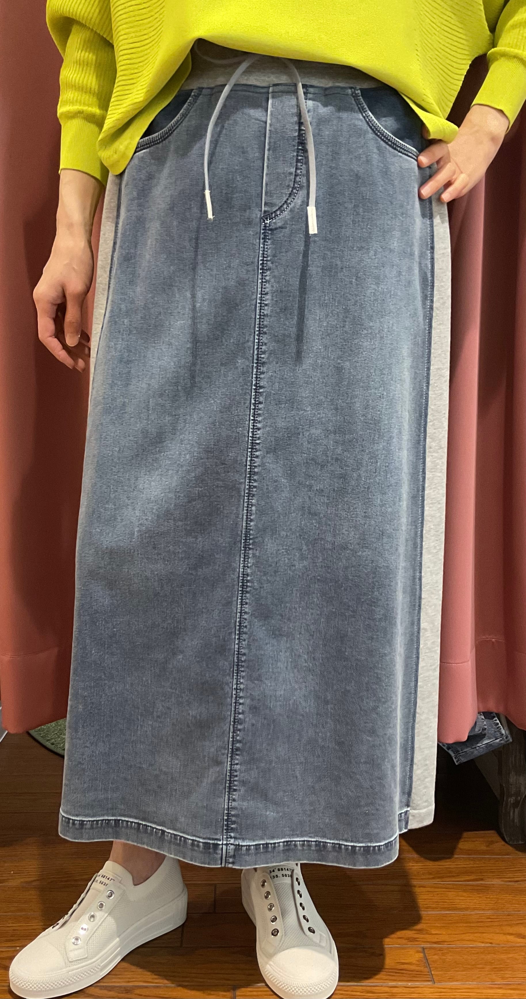 BLUE FRONCE サイドラインタイトスカート　40　ネイビー Blue Fronce ブルーフロンセ サイドラインタイトスカート : セレクト