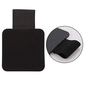 oAuLrX [5 Pack] ペンホルダー ペンループ タッチペンケース 接着シール式 ペンケース Pen loop Pen Holder 手帳/日記帳 (Black 黒)