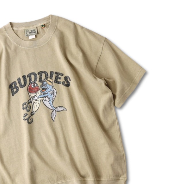 gym master - BUDDIES ビッグTシャツ (beige)