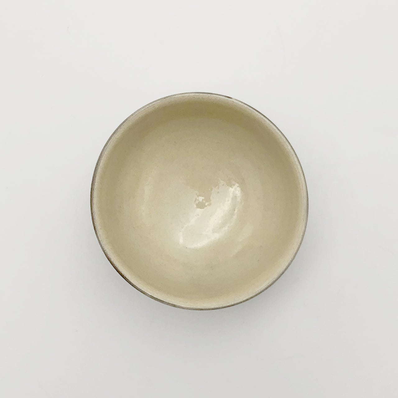 小鹿田焼 小袋窯 煎茶碗 飛びかんな 白 口径約9.5cm 汲出 陶器 和食器