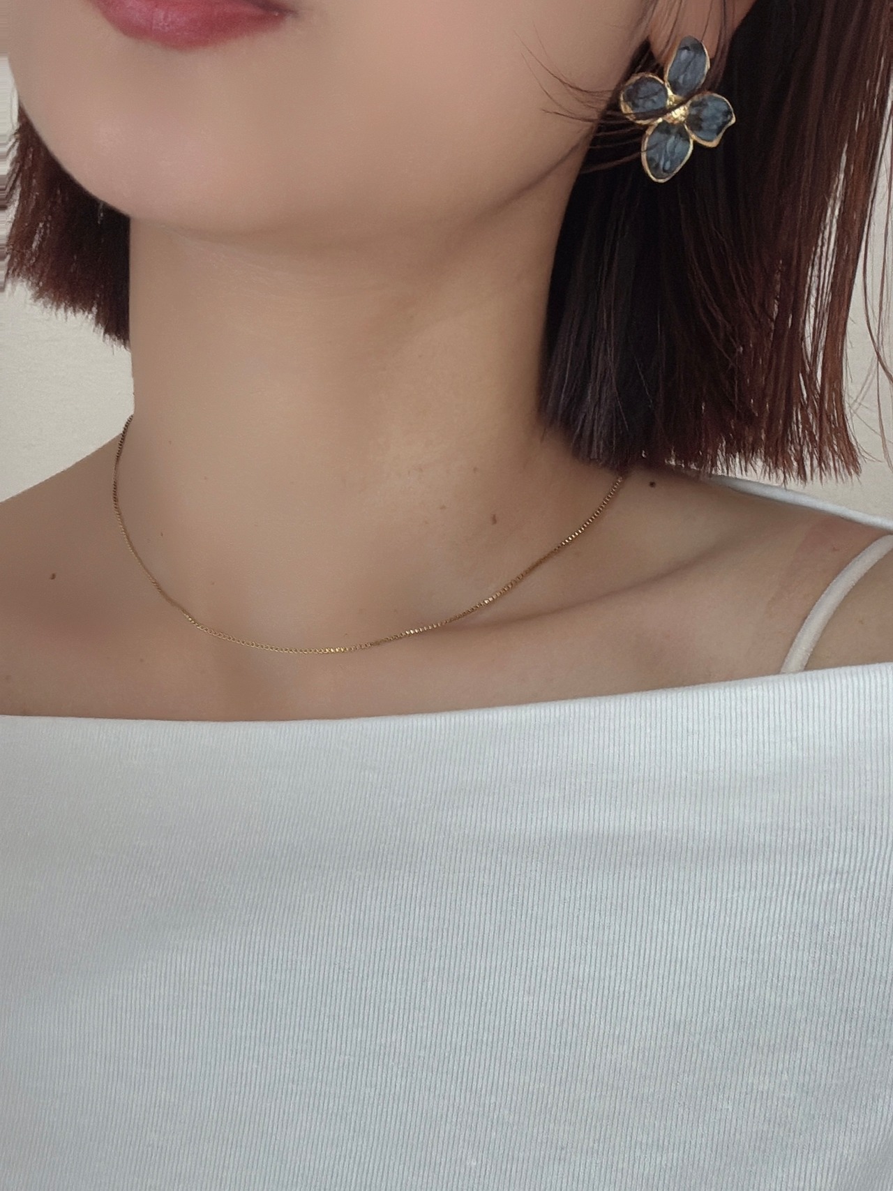 MG box chain necklace