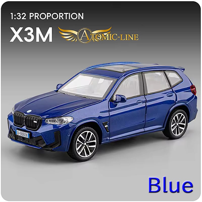 BMW X3 ミニカー1/32 全3色 ライト点灯 エンジンサウンド 合金モデル