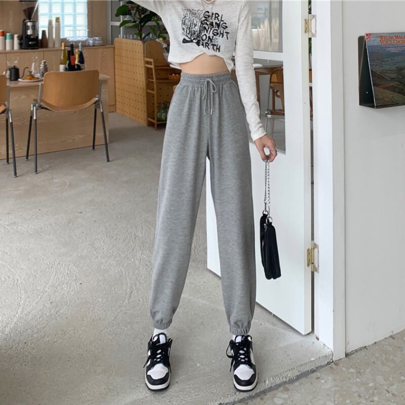 パンツ スプリングオータムハイウェストレギンス ルーズ 春物 秋物 YY-ファッション19113682929