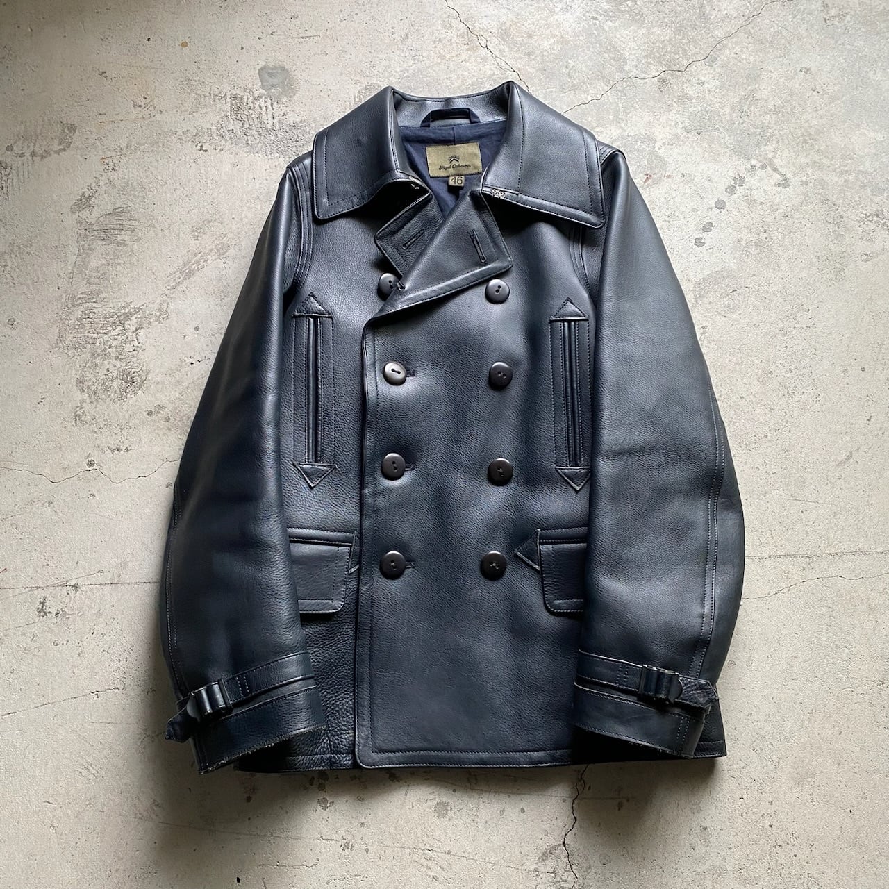 USED 古着 ナイジェルケーボン Nigel Cabourn レザー Pコート