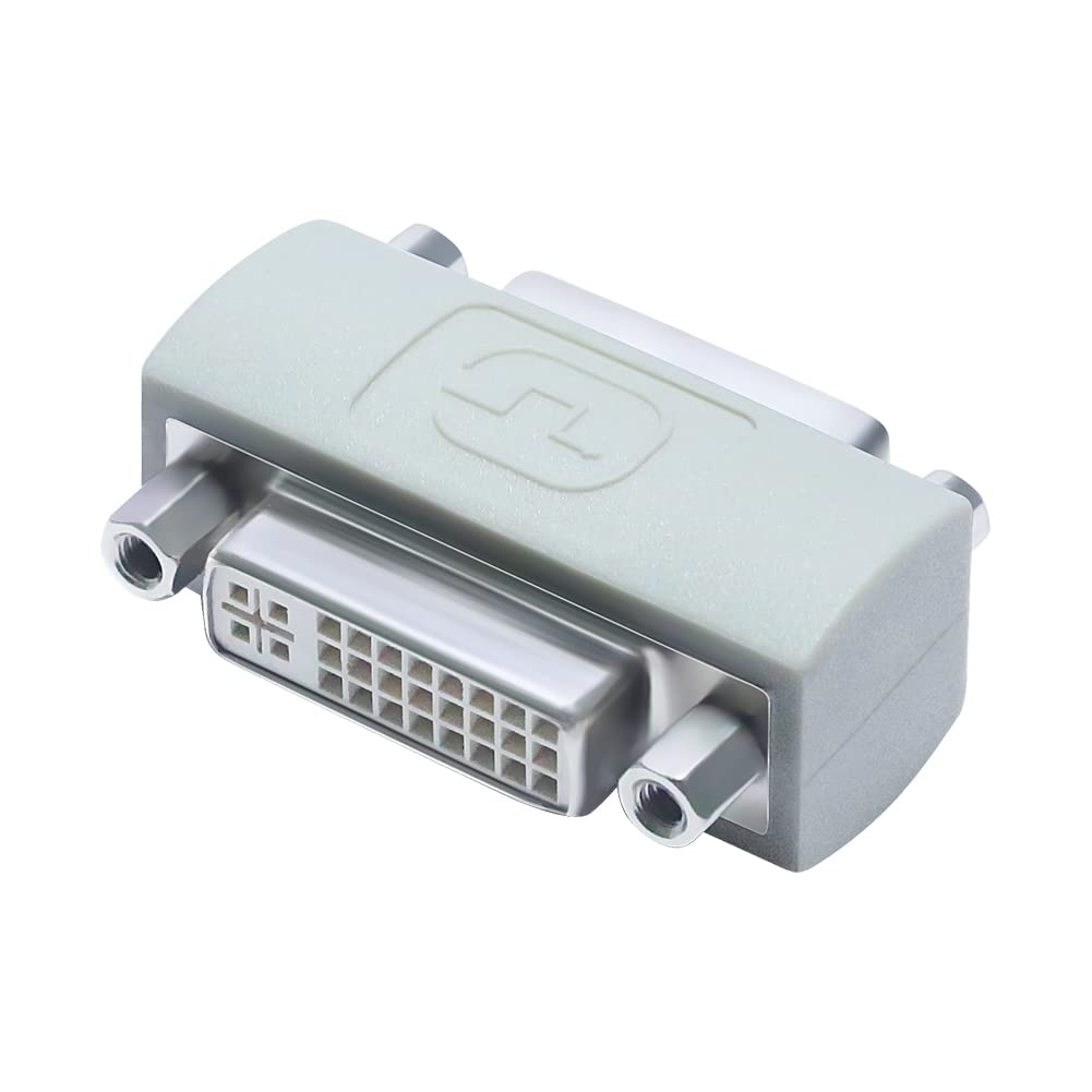 DTECH DVI DVI 変換 延長 アダプター DVI-I (24+5) メス to DVI-I (24+5) メス 中継 コネクター デジタル DVI 29pin プラグ 小型