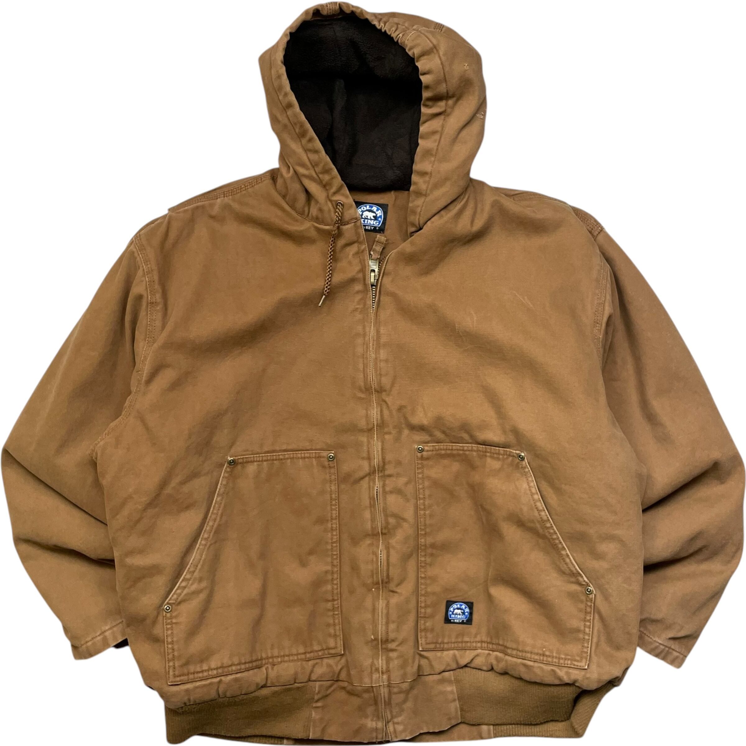 《XL》POLAR KING By KEY ダックジャケット アクティブジャケット 裏地フリース ワンポイントロゴ no.5758