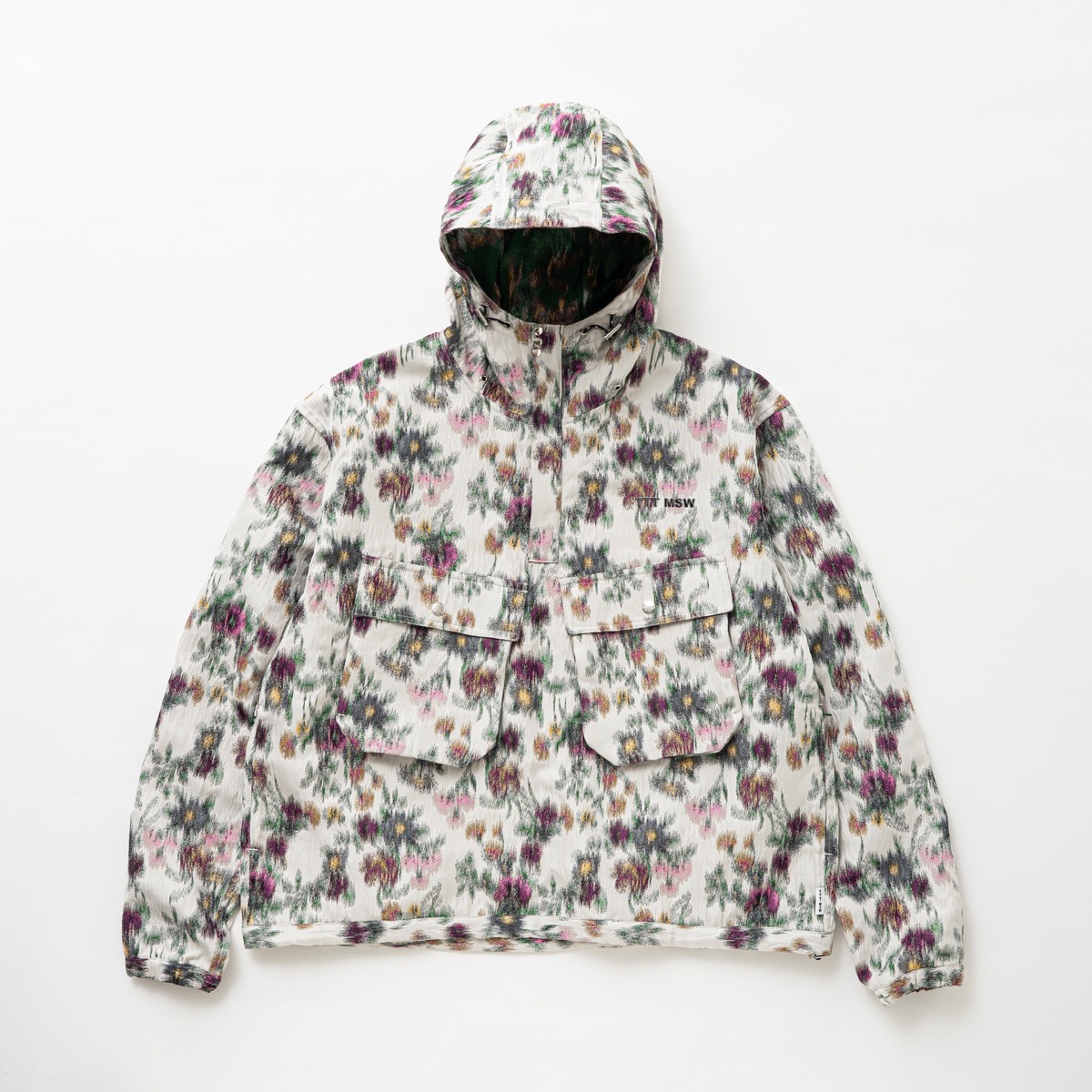 Flower jacquard anorak hoodie（WHITE） | TTTMSW
