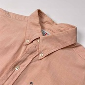 CAPTAIN SANTA キャプテンサンタ ワンポイント刺繍 BD 長袖 オックスフォード シャツ サイズ L /オレンジ系