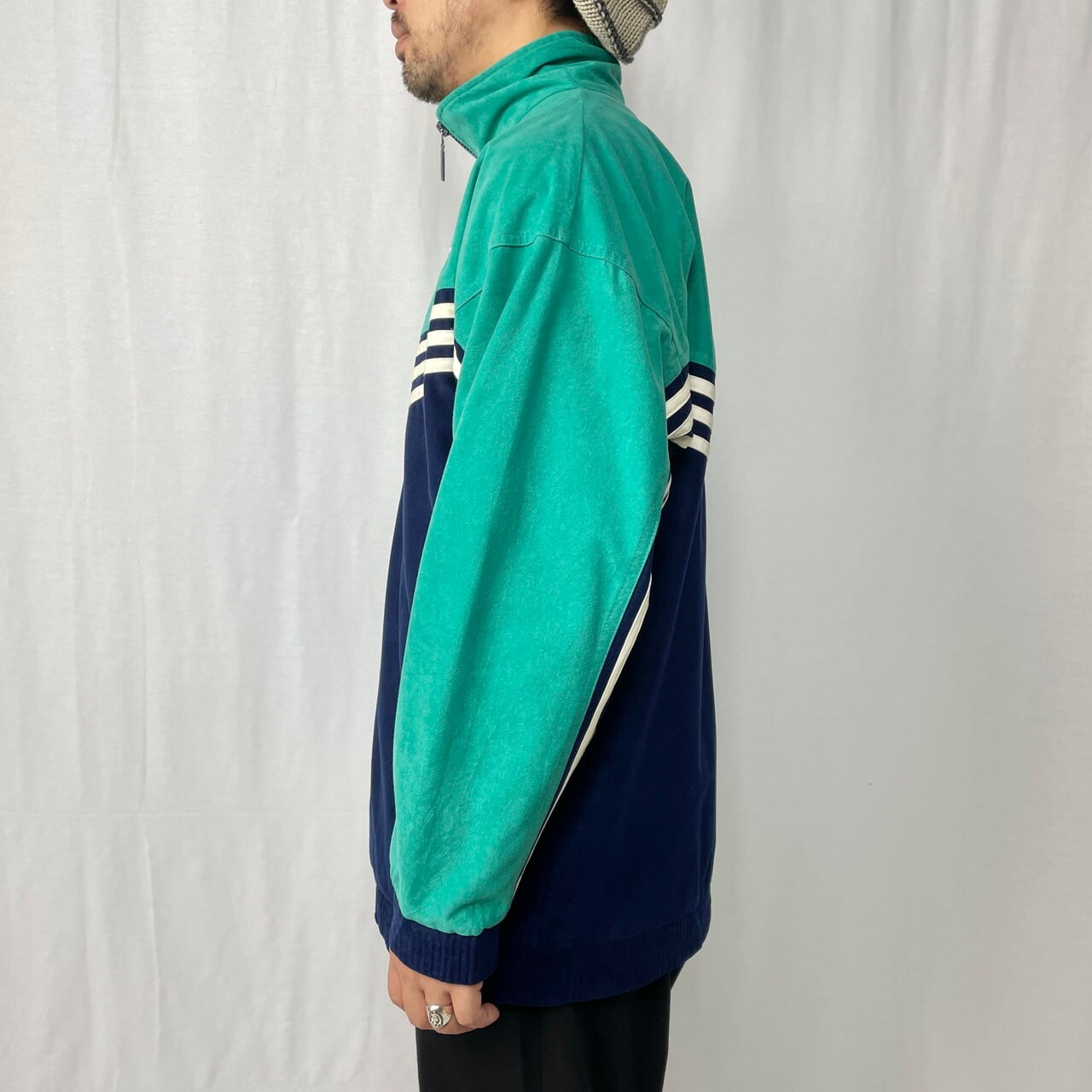 adidas ベロア　トラックジャケット　ジャージ　L XL 90s 00s