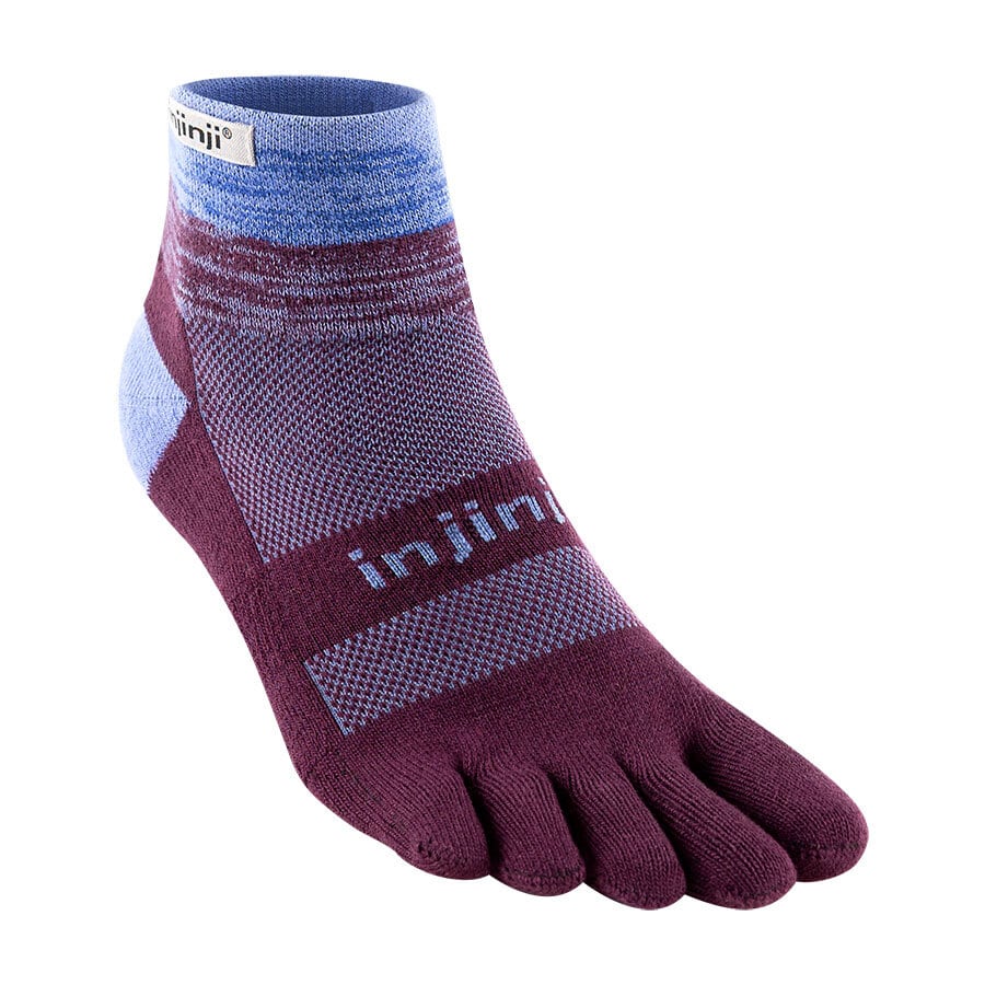 injinji(インジンジ)トレイルミッドウェイトミニクルー -プラム(PUM) ユニセックス 5本指ソックス 日常用にもおすすめ
