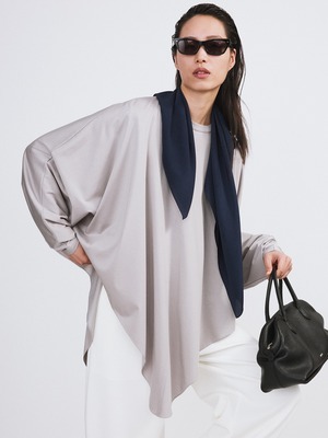 [RECTO][WOMEN] OVERSIZED CAPE TOP (STONE GREY) 正規品 韓国ブランド 韓国通販 韓国代行 韓国ファッション レクト 日本 店舗