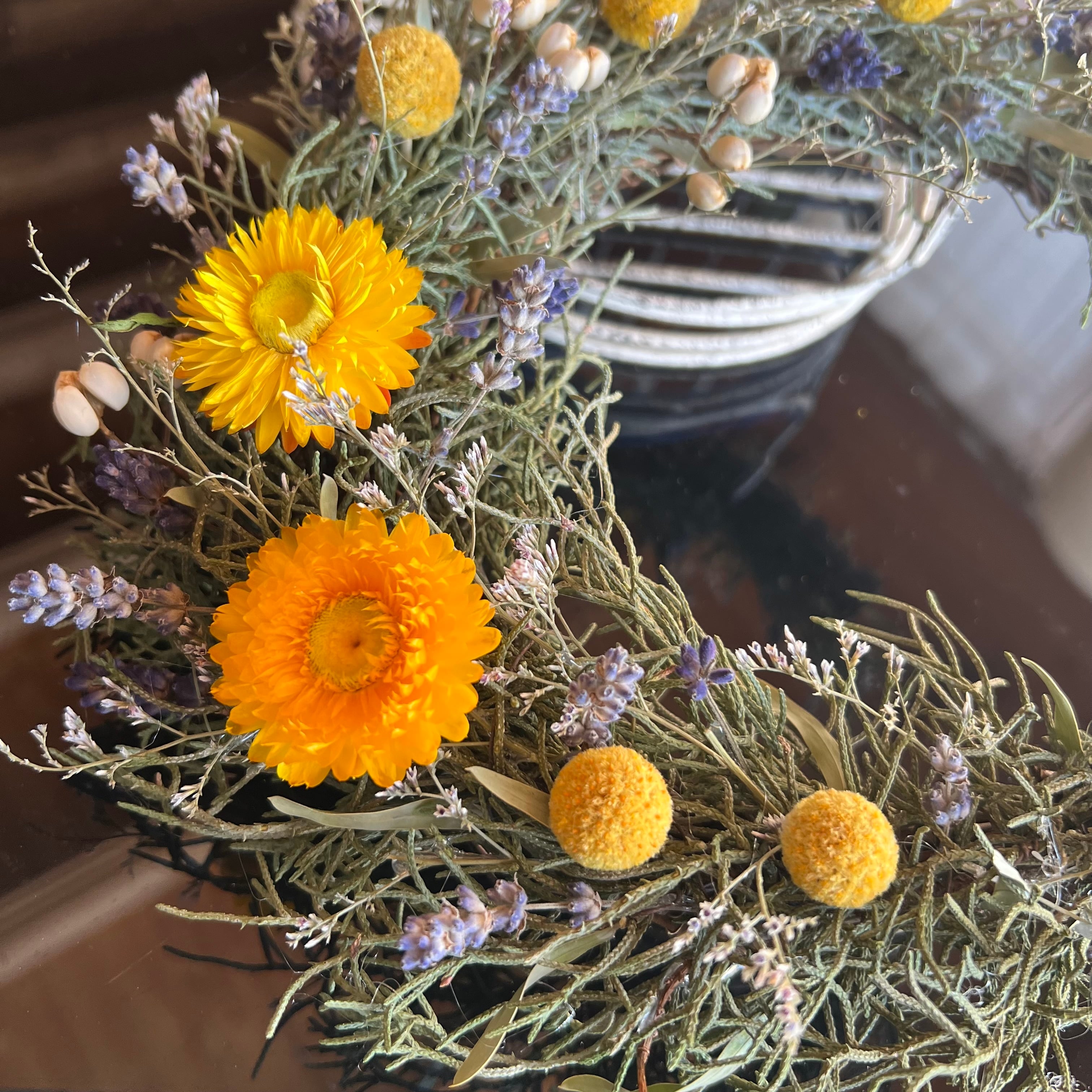 ブルー系三日月ドライフラワーボックス ブルー系三日月ドライフラワーボックス ブルー系三日月ドライフラワー