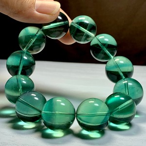 超透明！希少な大玉☆前後約18mm ビー玉グリーンフローライト