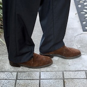 BALLY single monk strap brown suede shoes