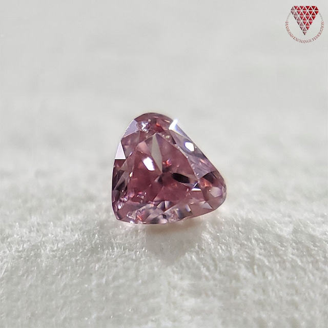 0.028 ct Fancy Intense  Pink I1 AGT  天然 ピンク ダイヤモンド モデファイド ハート ブリリアント