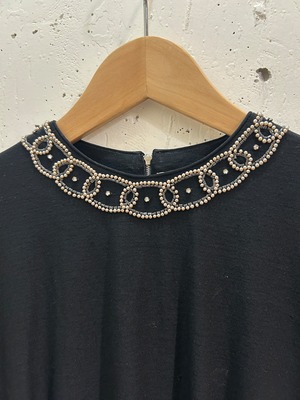 50’s "mountain home " black rhinestone tops