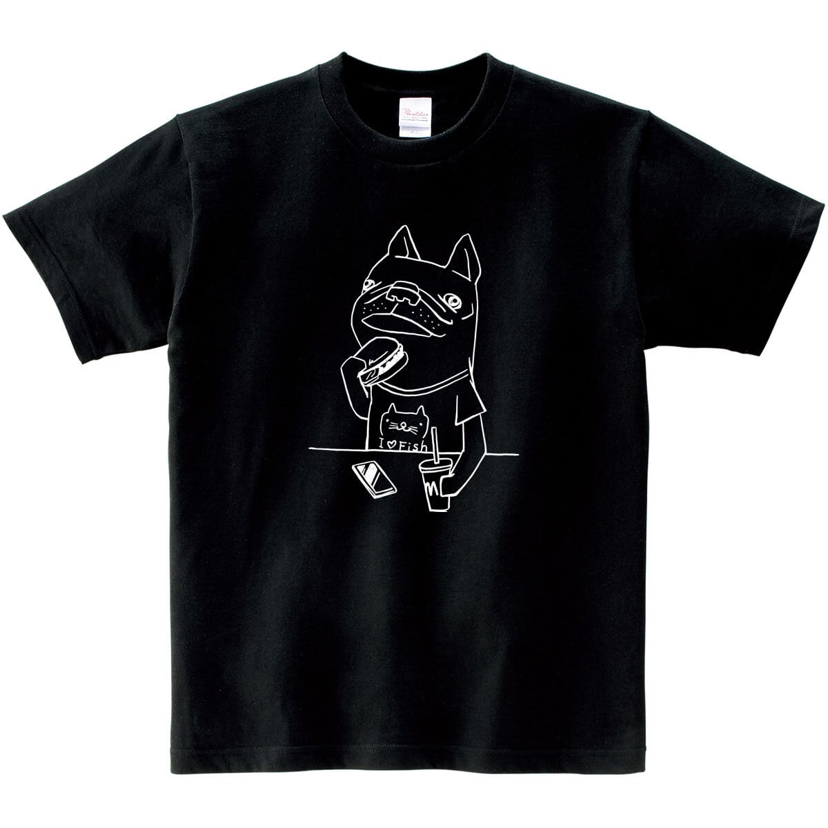 フレブル 食いしん坊 Tシャツ dog31 イラスト 犬 フレンチブルドッグ