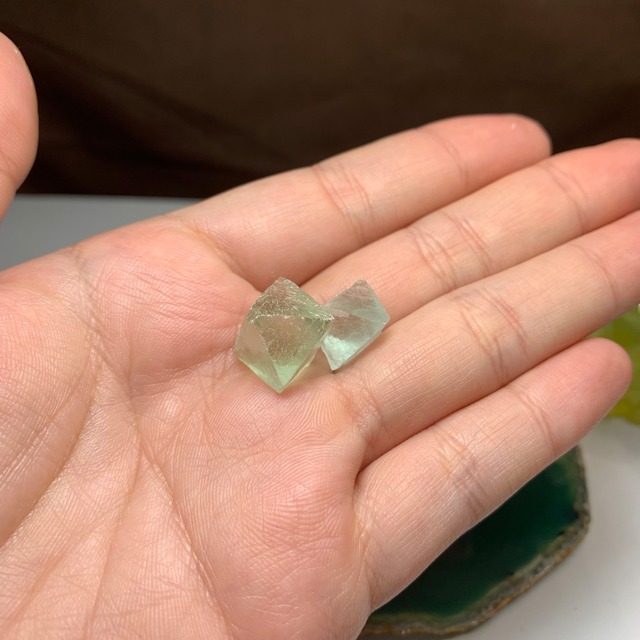 1.ペア☆カラフルフローライトうさぎさん