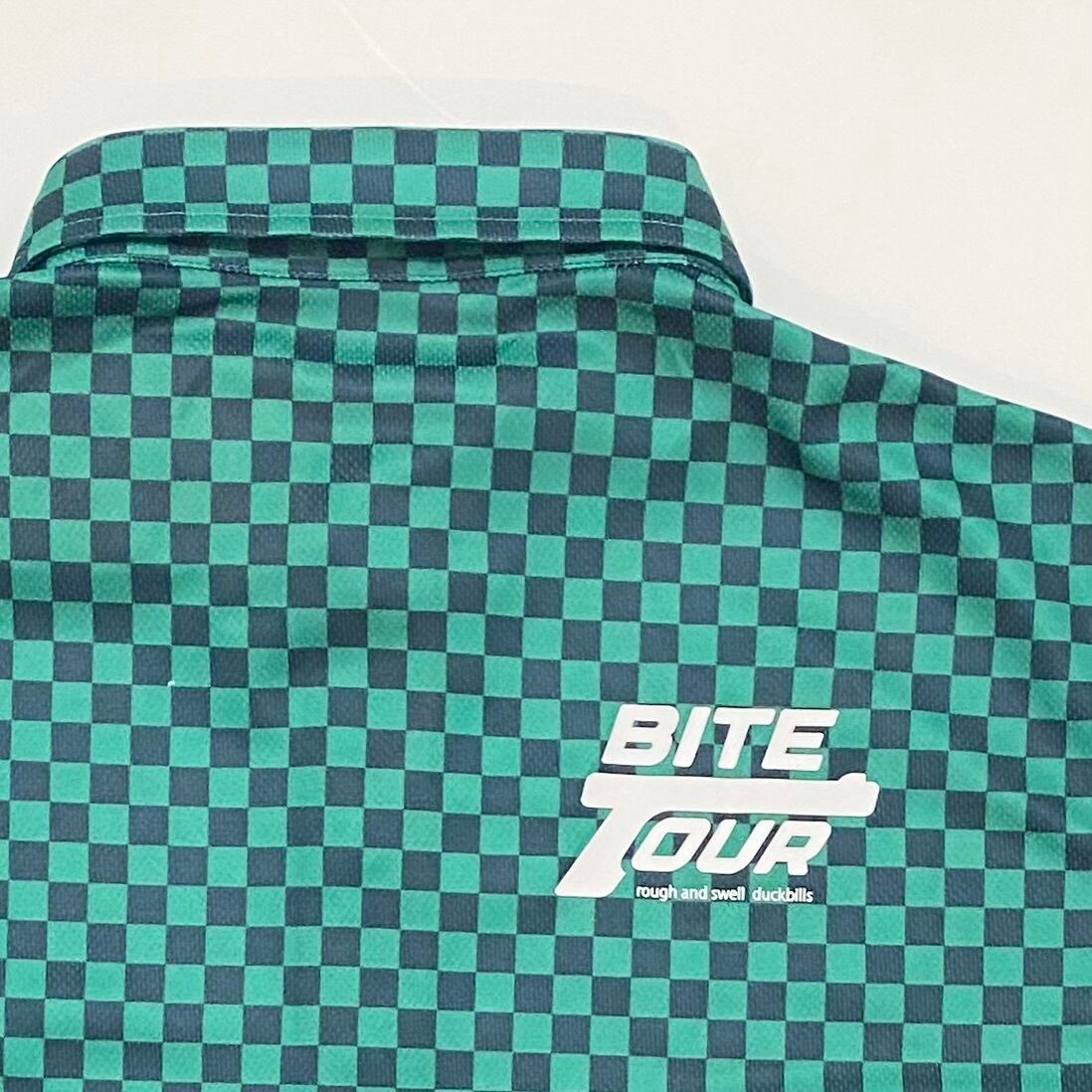 rough & swell】《MEN'S》CHECKER POLO (GREEN) | Sandy GOLF