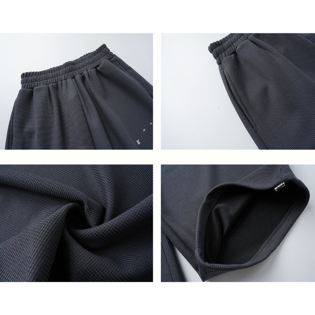 studded waffle pants　スタッズアクセントワッフルパンツ　J1798