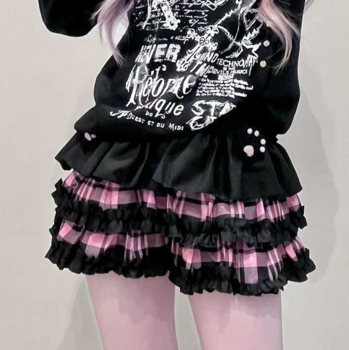 【10/22 完売→再入荷!】新作★Pawsチェックスカパン