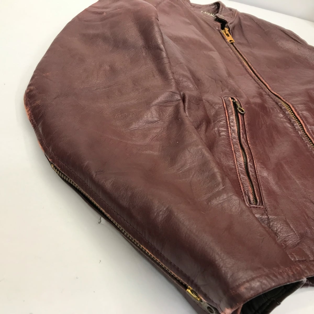 THIS GENUINE LEATHER GARMENT レザーガーメント 70年代 シングル