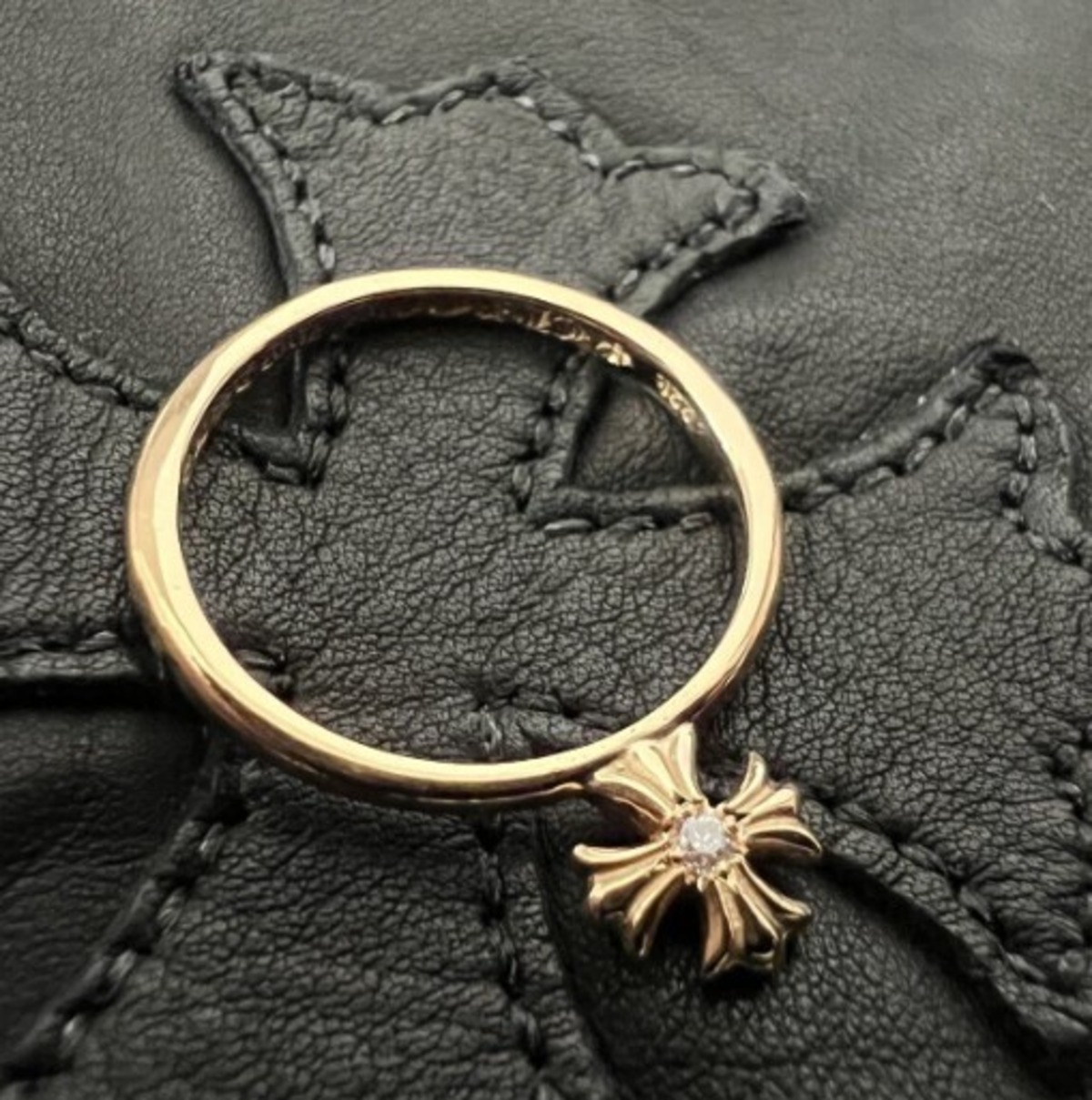 CHROME HEARTS クロムハーツ 22K バブルガム CHプラス ダイヤモンド 