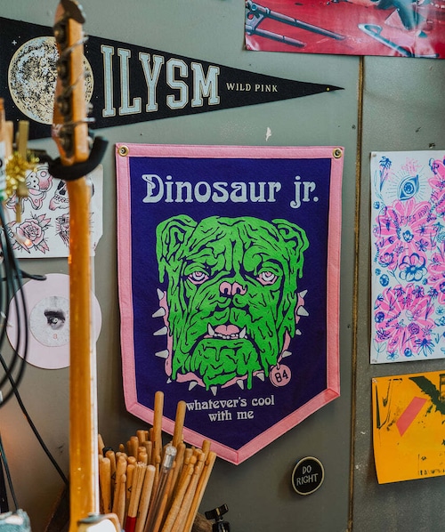 Dinosaur Jr. x Oxford Pennant "Whatever's Cool With Me" Camp Flag