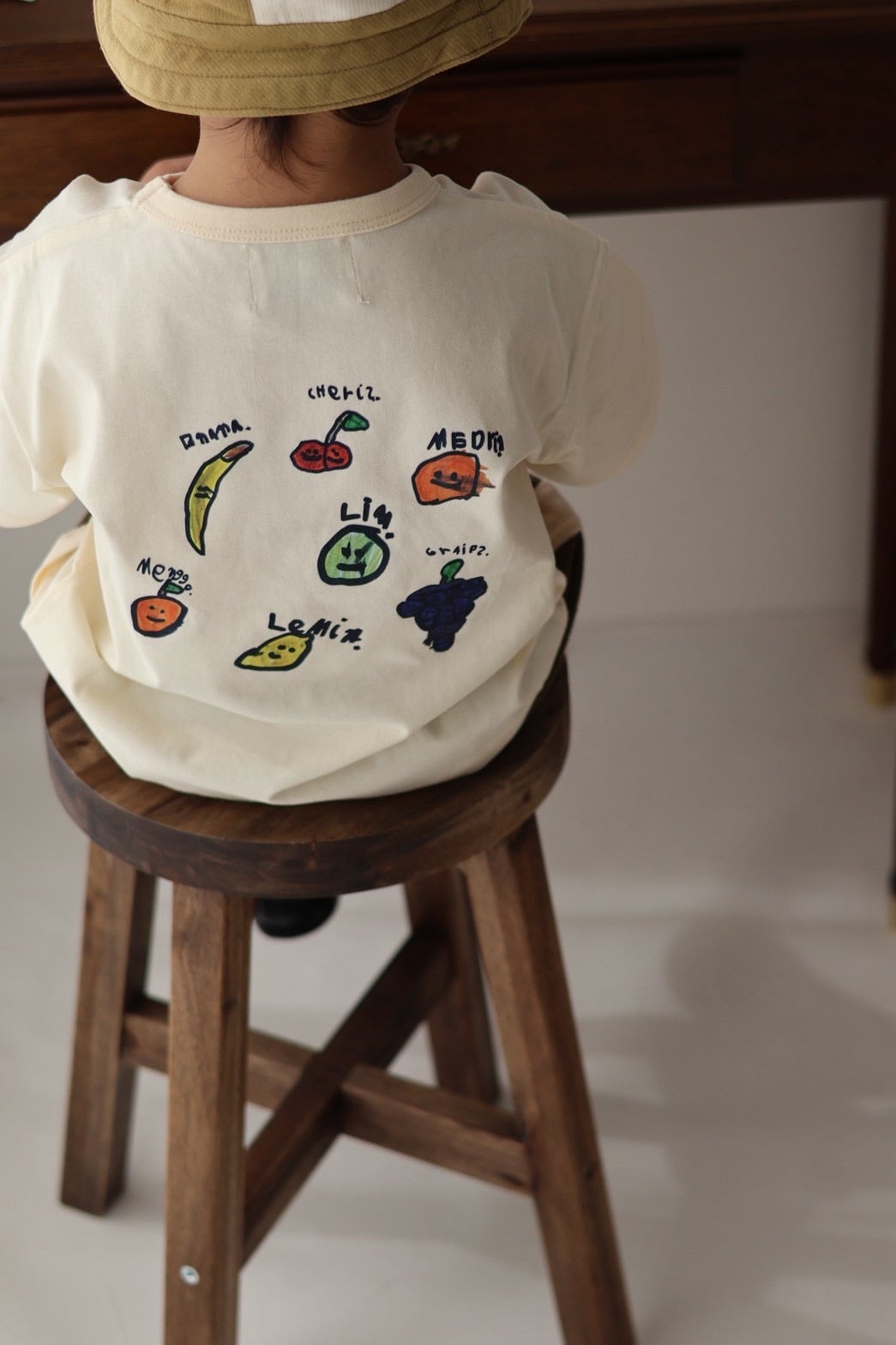 【予約】送料無料 Grown / ORGANIC FRUIT SALAD TEE - MILK