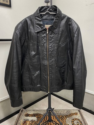 70sVintage Sears Single Leather Jacket/L