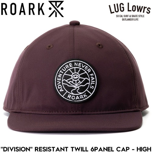 ROARK ロアーク キャップ メンズ 帽子 6パネルキャップ ストラップバックキャップ UVカット 速乾 通気性 RESISTANT TWILL 6PANEL CAP HIGH RHJ1206-DBG 26SP 日本代理店正規品