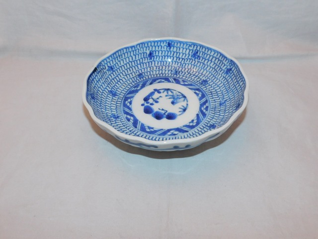 魚絵盃 pottery sake one cup