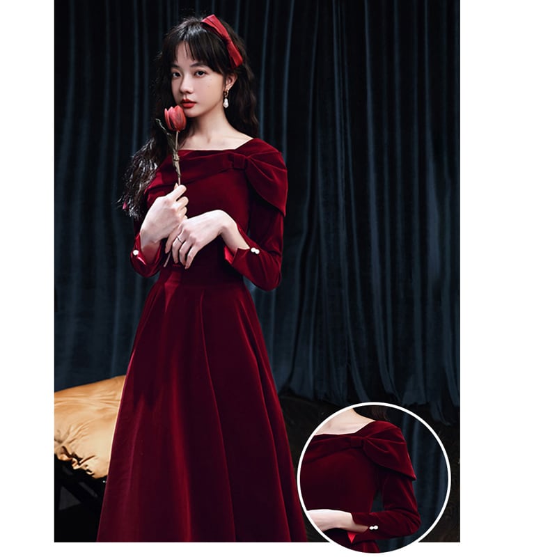 月满天心シリーズ】☆ワンピース☆ 成人式ドレス セクシー 赤  