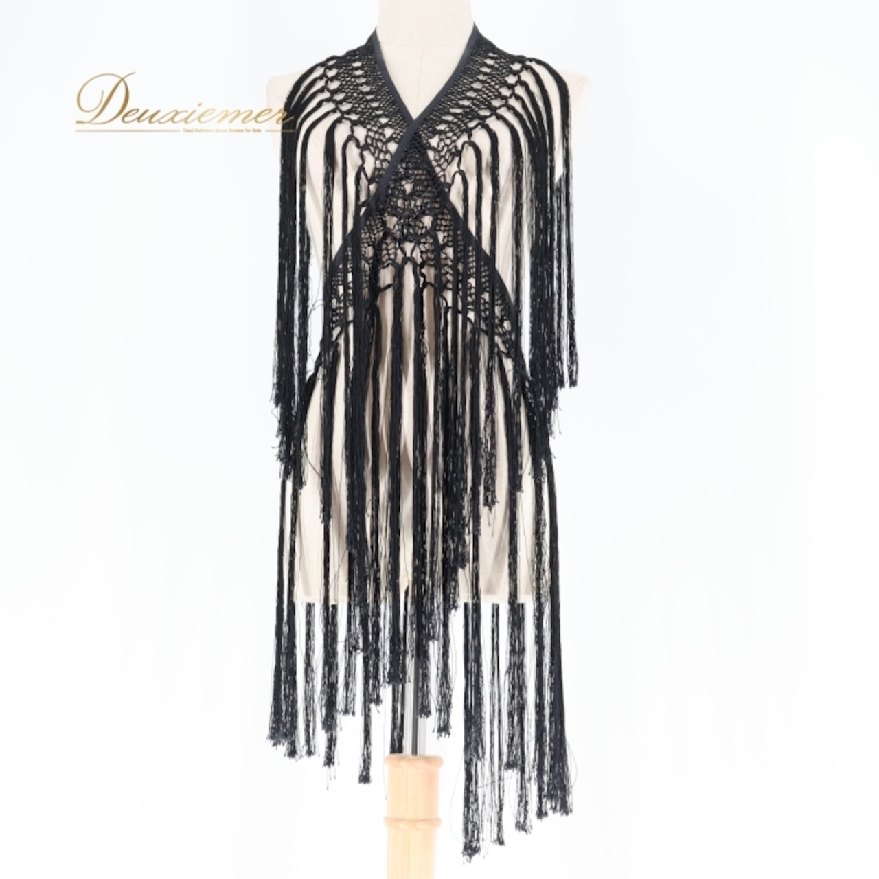 フラメンコ 衣装 シージョ ピキージョ 黒 編み込み フレコ フリンジ ダンス パーティ 発表会 小物 装飾 飾り 舞台 ブラック系 ダンス衣装 フラメンコ衣装 ステージ衣装 小道具 舞台用コスチューム おしゃれ