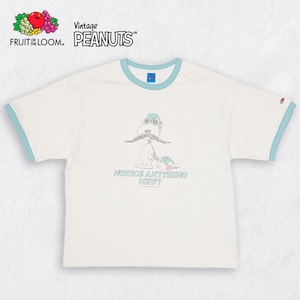 スヌーピー Tシャツ フルーツオブザルーム × PEANUTS コラボ 染み込みプリント 綿100% 半袖Tシャツ【送料無料】