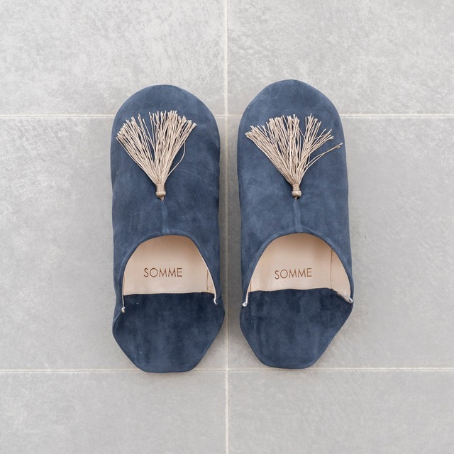 【OUTLET】SOMME / CHÈRE バブーシュ "Ombre bleue”