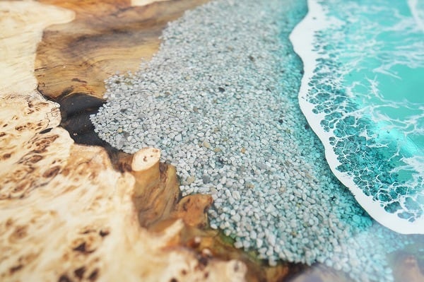 ポプラ×Oceanレジンテーブル【レジンテーブル】 | RESIN SPACE