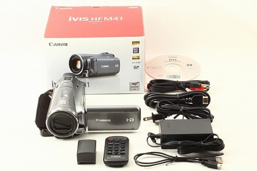 Canon キヤノン iVIS HF M41 ビデオカメラ シルバー◆元箱　極上品ランク/9630