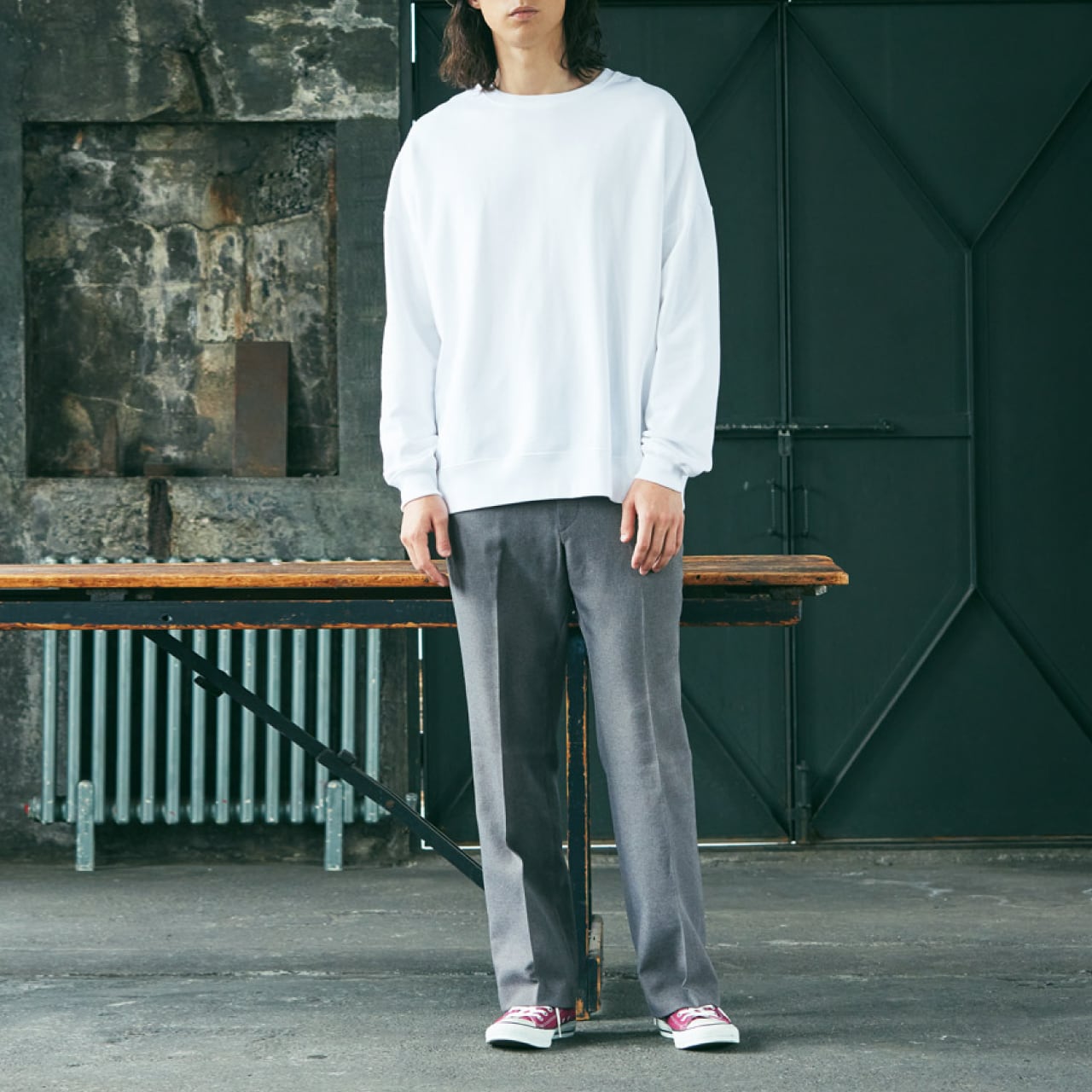 ビッグシルエット クルーネック スウェット （裏パイル） | T-shirt