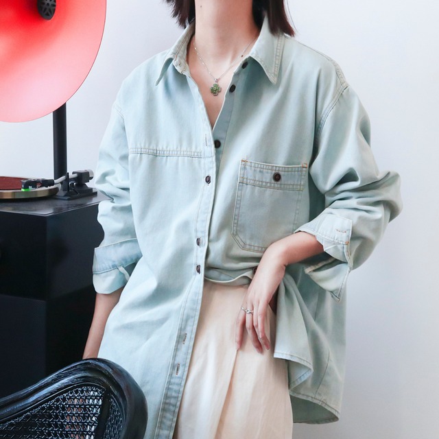 デニムシャツジャケット　m0033