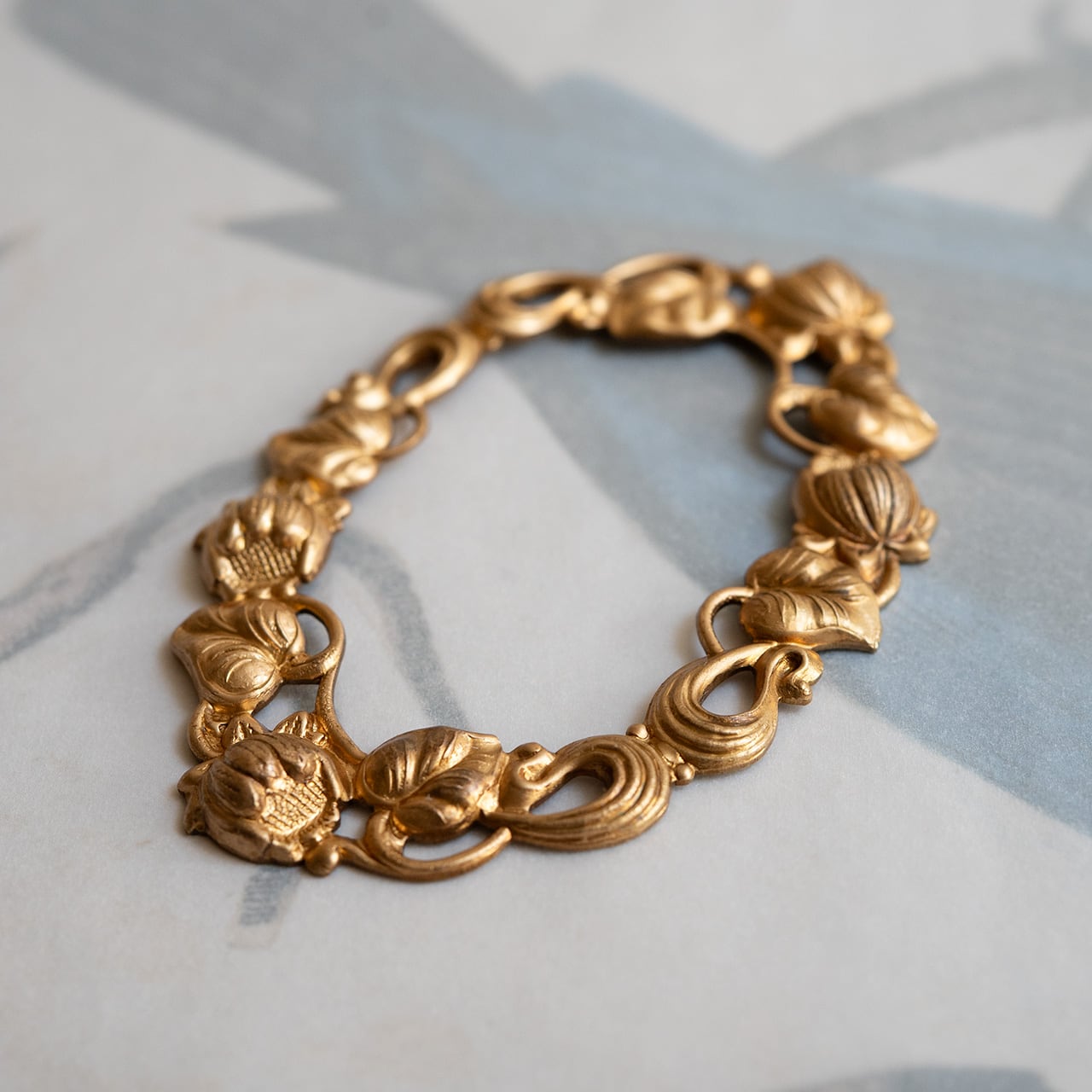 ボタニカル真鍮プレート(現行品・1コ)