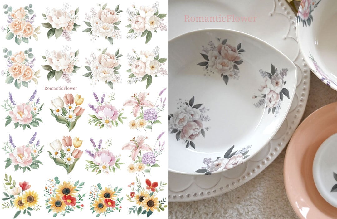 花・木・葉 | ポーセラーツ転写紙販売 sonchicソンシックcherrys-sc