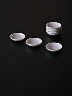 紅皿　白磁豆皿　3枚set 【込】