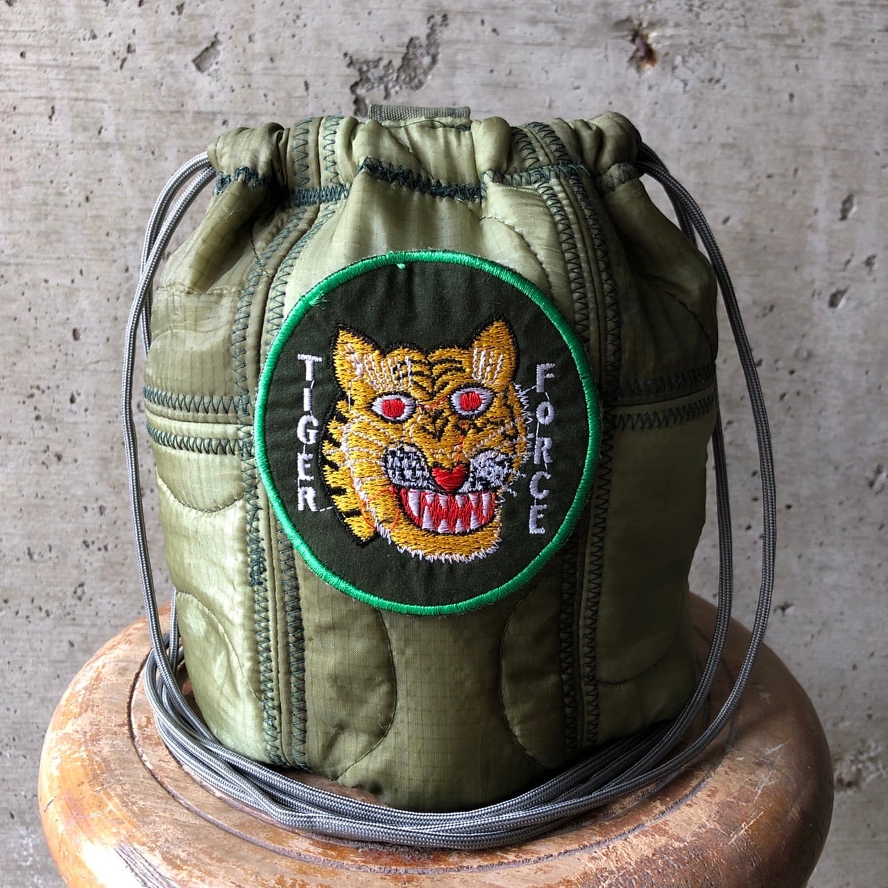 HB2015】紐60cm パッチワーク ライナーリメイクペイシェントバッグ