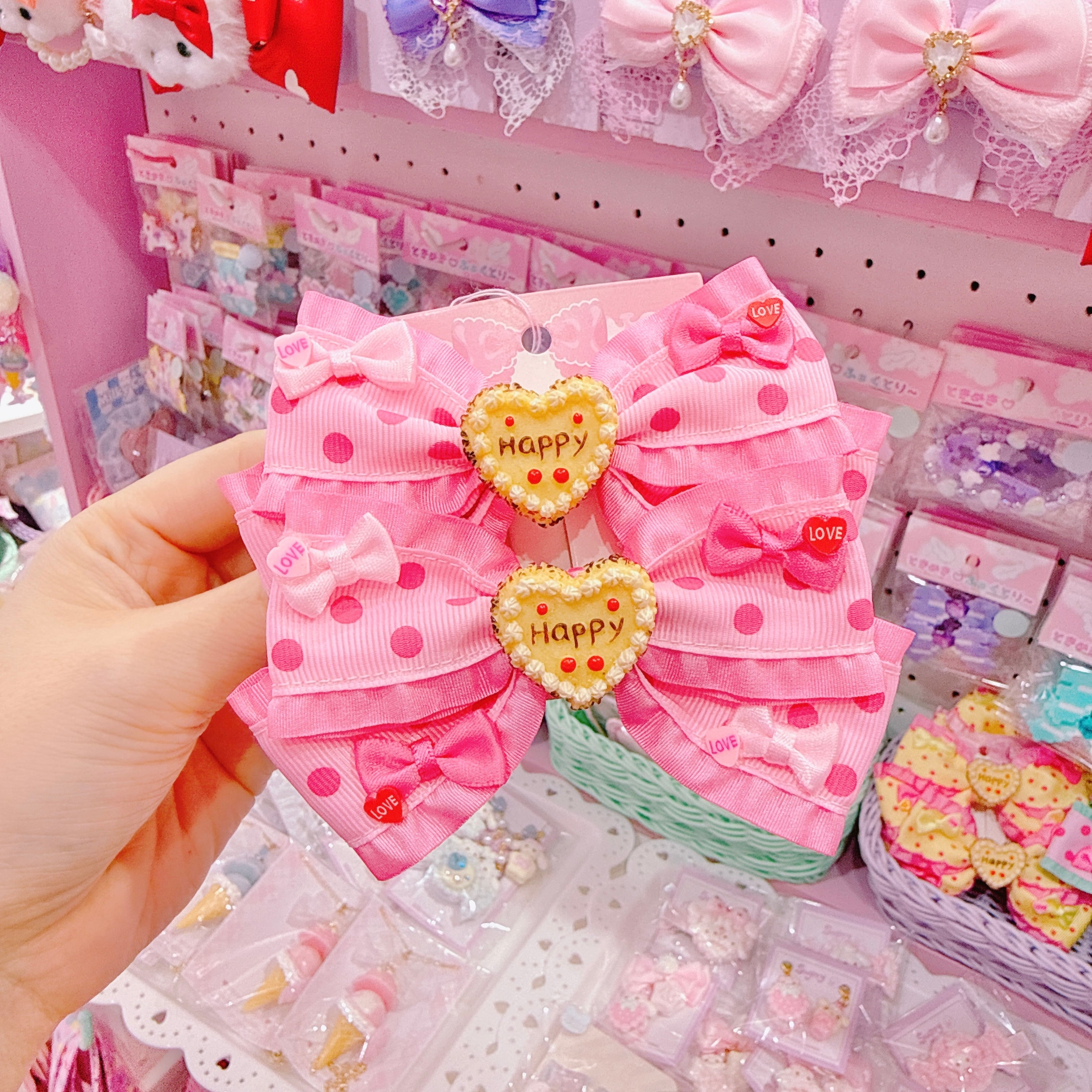 【J2】14-9ツインリボンヘアクリップ